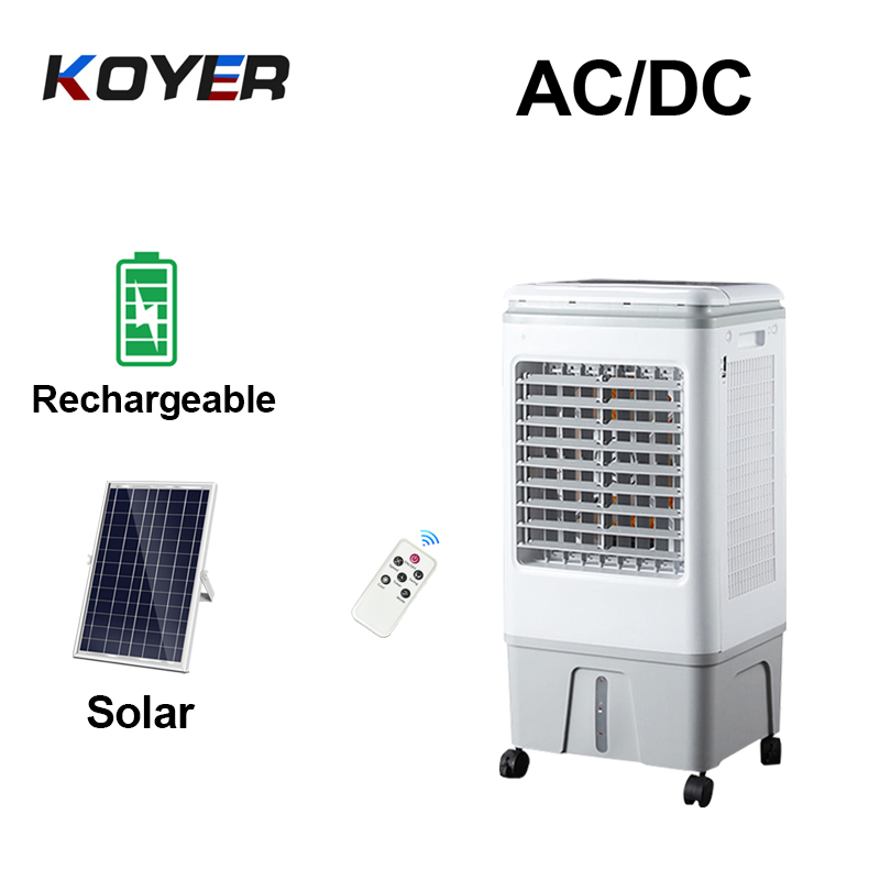 Kipas Pendingin Udara AC DC yang dapat diisi ulang